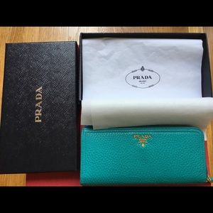 Prada Zip around Wallet